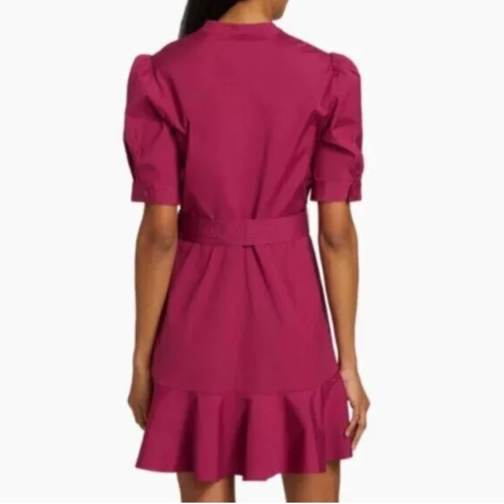 Veronica Beard Molly Cotton-Blend Belted Mini Dress - Picture 2 of 4